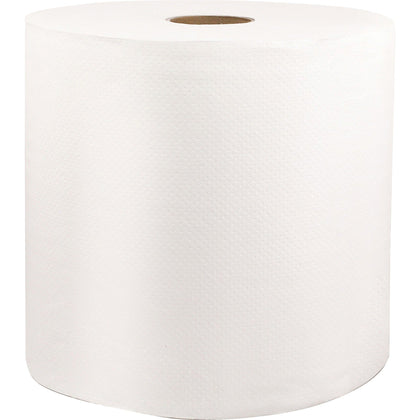 Livi VPG Select 46528 Hard Wound Roll Towel - Premium 1-Ply Fiber - 8’’ x 1000 ft - White - 6/Ctn - Paper Towels