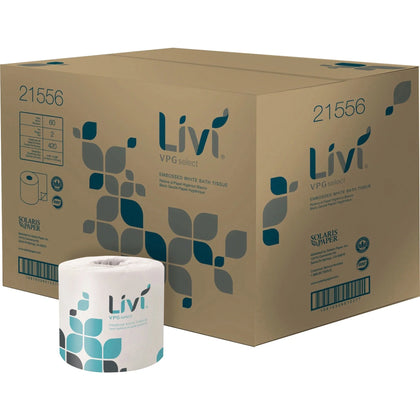 Livi VPG Select Bath Tissue: 2-Ply 420 Sheets/Roll Bright White - Bathroom Tissue