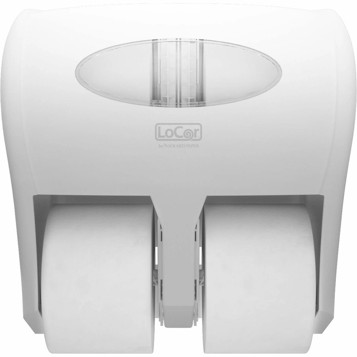 LoCor 4 Bath Tissue Dispenser: Hygienic Roll Dispenser - 6000/12000 Sheets - White - Bathroom Dispensers