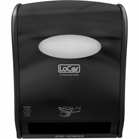 LoCor Electronic Hardwound Towel Dispenser - Touchless Black - 10.2’’ x 13.6’’ 16.4’’ - Bathroom Tissue Dispensers