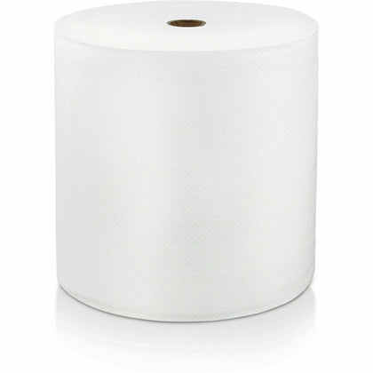 LoCor Hard Wound Roll Towels: 1 Ply 7’’ x 1200 ft Bright White - Virgin Fiber - Paper Towels