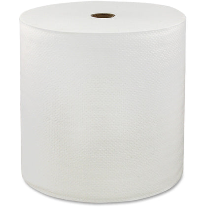 LoCor Hardwound 1-Ply Paper Towels - 850’ Per Roll - Pack Of 6 Rolls