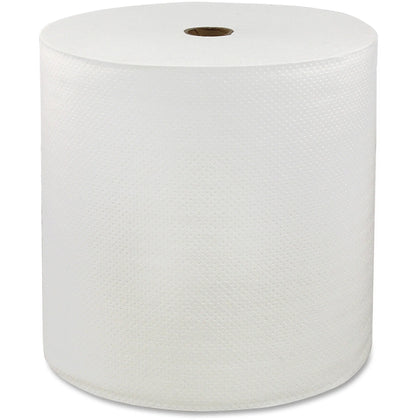 LoCor Hardwound 1-Ply Paper Towels - 850’ Per Roll - Pack Of 6 Rolls