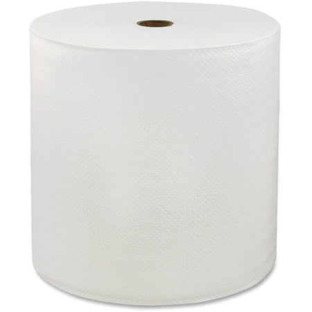 LoCor Hardwound 1-Ply Paper Towels - 850’ Per Roll - Pack Of 6 Rolls
