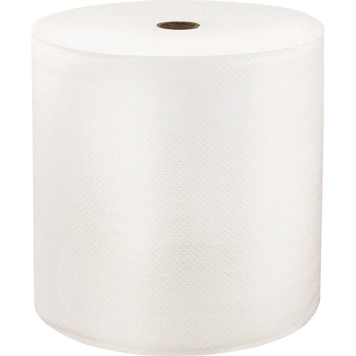 LoCor Hardwound Roll Towels: 1-Ply 8’’ x 1000 ft Fully Embossed Bright White - Fiber - 6/Carton - Paper Towels