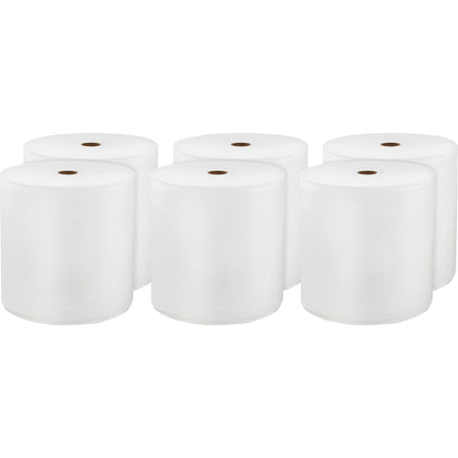 LoCor Hardwound Roll Towels: 1-Ply 8’’ x 800 ft White - Virgin Fiber - 6/Carton - Paper Towels