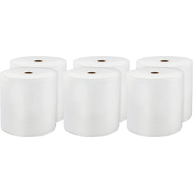 LoCor Hardwound Roll Towels: 1-Ply 8’’ x 800 ft White - Virgin Fiber - 6/Carton - Paper Towels