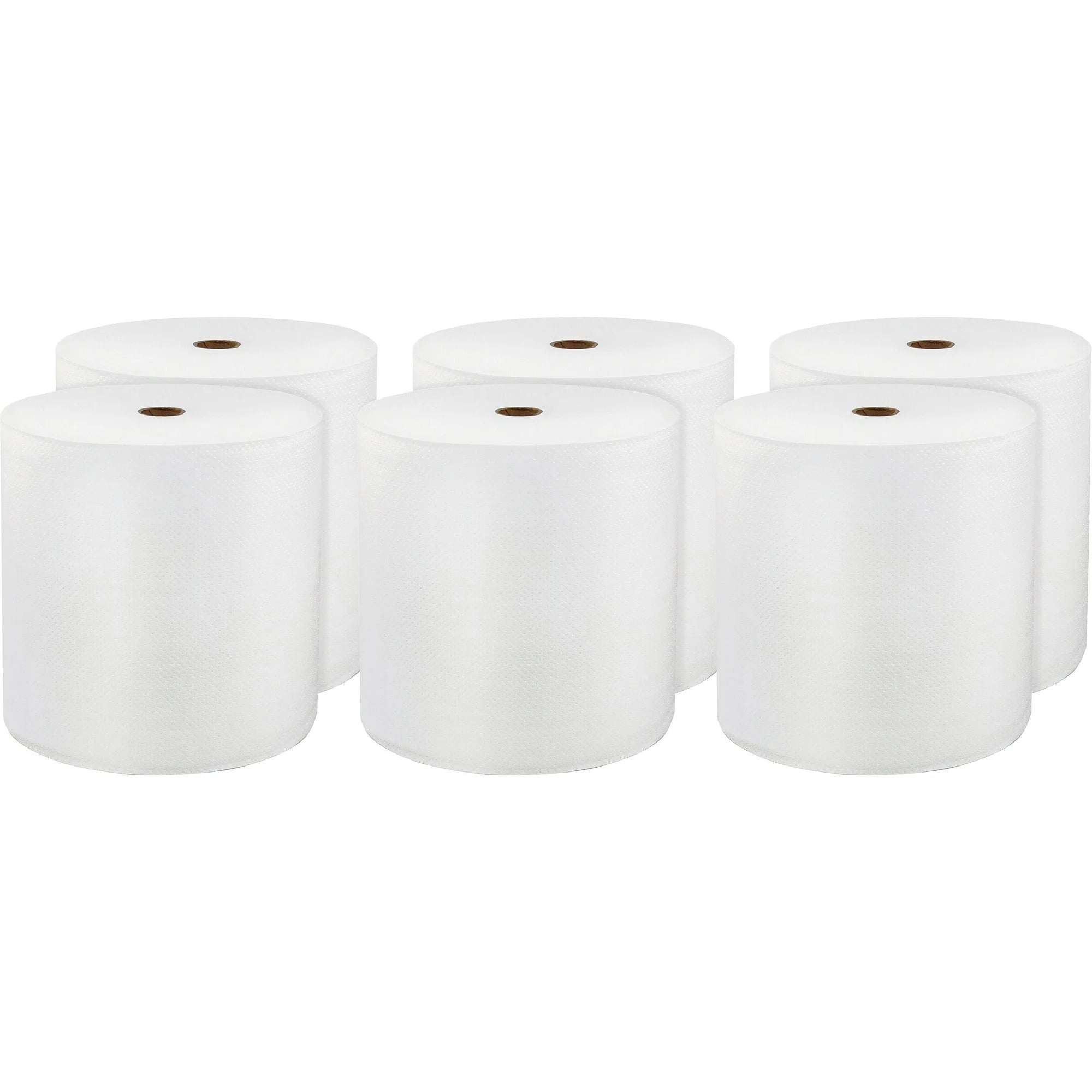LoCor Hardwound Roll Towels: 1-Ply 8’’ x 800 ft White - Virgin Fiber - 6/Carton - Paper Towels