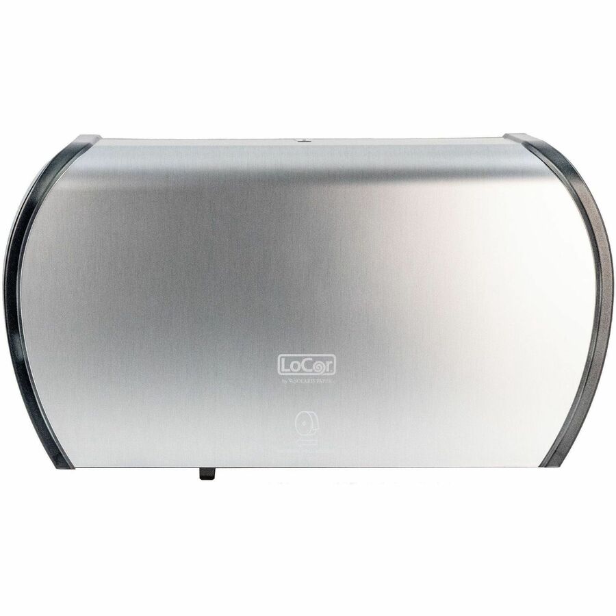 LoCor Jumbo Twin Bath Tissue Dispenser - Front