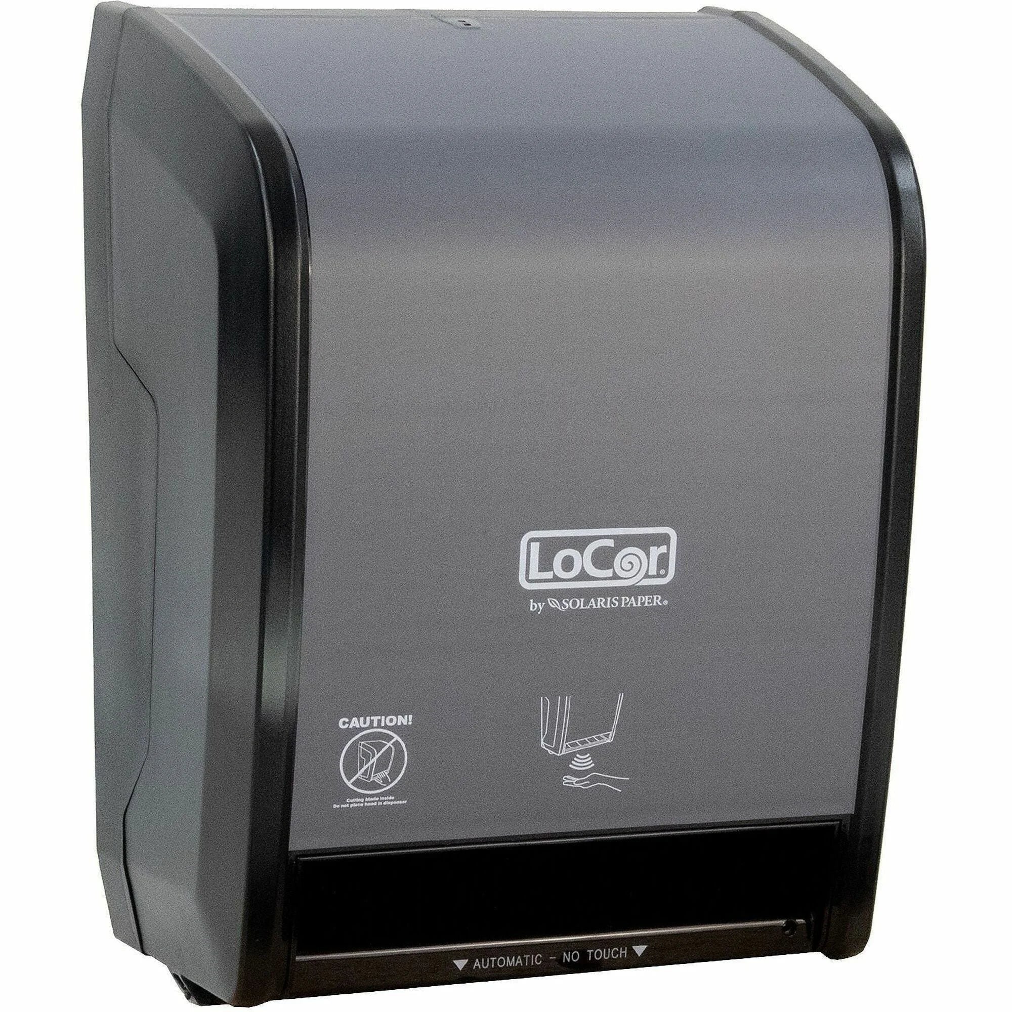 LoCor Next Gen. Electronic Hand Towel Roll Dispenser - Matte Gray - 9.7’’ x 12.1’’ 16.6’’ - Paper Dispensers