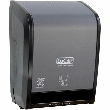 LoCor Next Gen. Electronic Hand Towel Roll Dispenser - Matte Gray - 9.7’’ x 12.1’’ 16.6’’ - Paper Dispensers