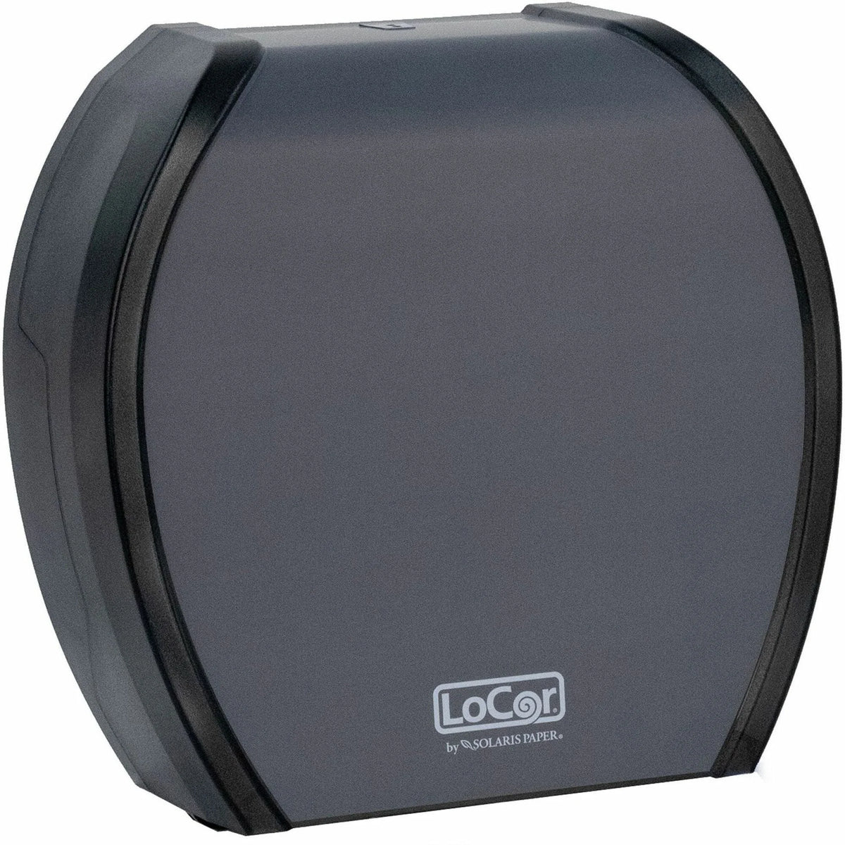 LoCor Paper Jumbo Bath Tissue Dispenser - Roll - 4.8’’ Height x 12’’ Width 11.8’’ Depth - Matte Gray - 1 Each