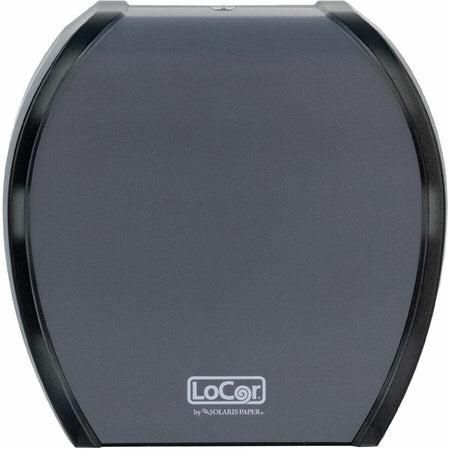 LoCor Paper Jumbo Bath Tissue Dispenser - Roll - 4.8’’ Height x 12’’ Width 11.8’’ Depth - Matte Gray - 1 Each