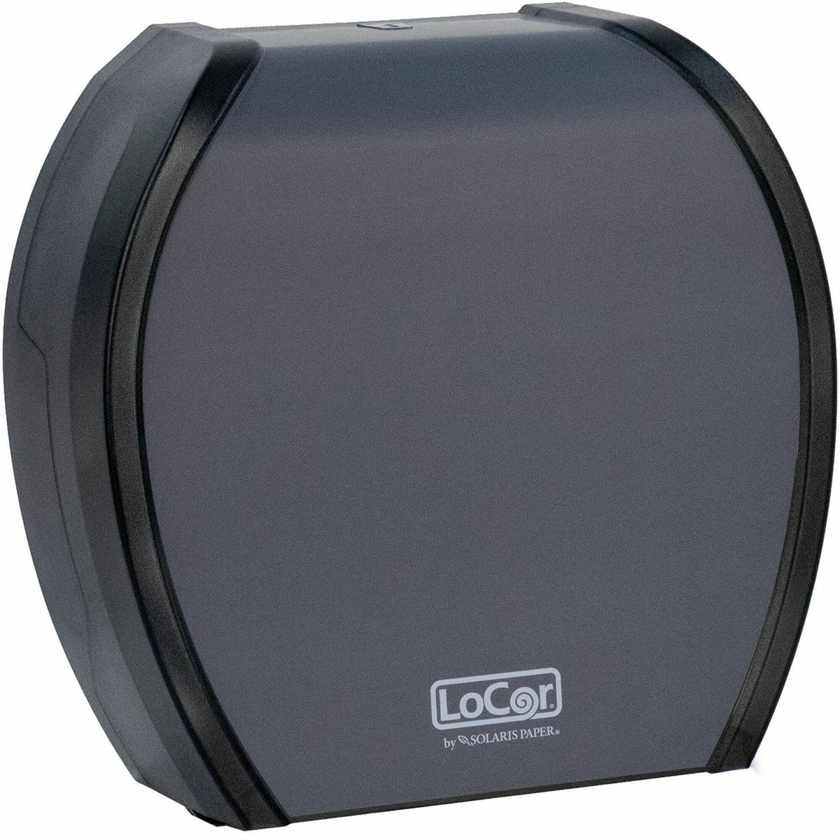LoCor Paper Jumbo Bath Tissue Dispenser - Roll - 4.8’’ Height x 12’’ Width 11.8’’ Depth - Matte Gray - 1 Each