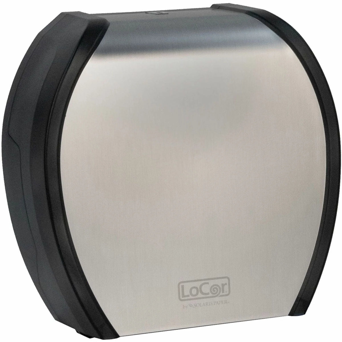 LoCor Paper Jumbo Bath Tissue Dispenser - Roll - 4.8’’ Height x 12’’ Width 11.8’’ Depth - Stainless - 1 Each - Bathroom