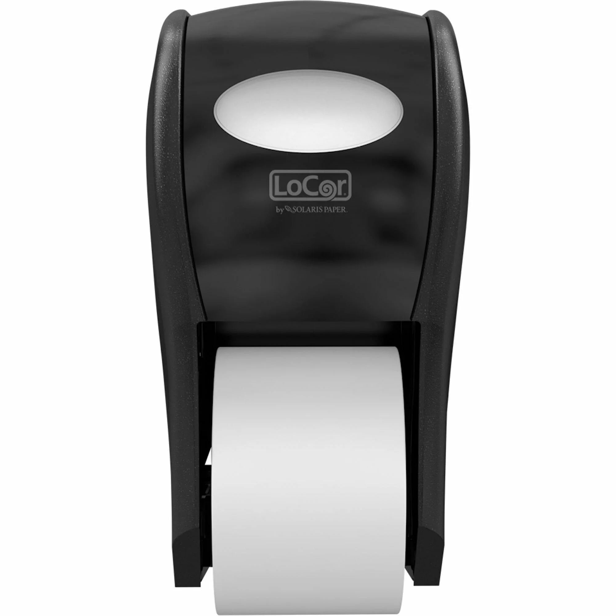 LoCor Top-Down Bath Tissue Dispenser 7.4’’ Height x 7.2’’ Width 13.5’’ Depth Black 1 Each 300 Sheet (SOLD67013)