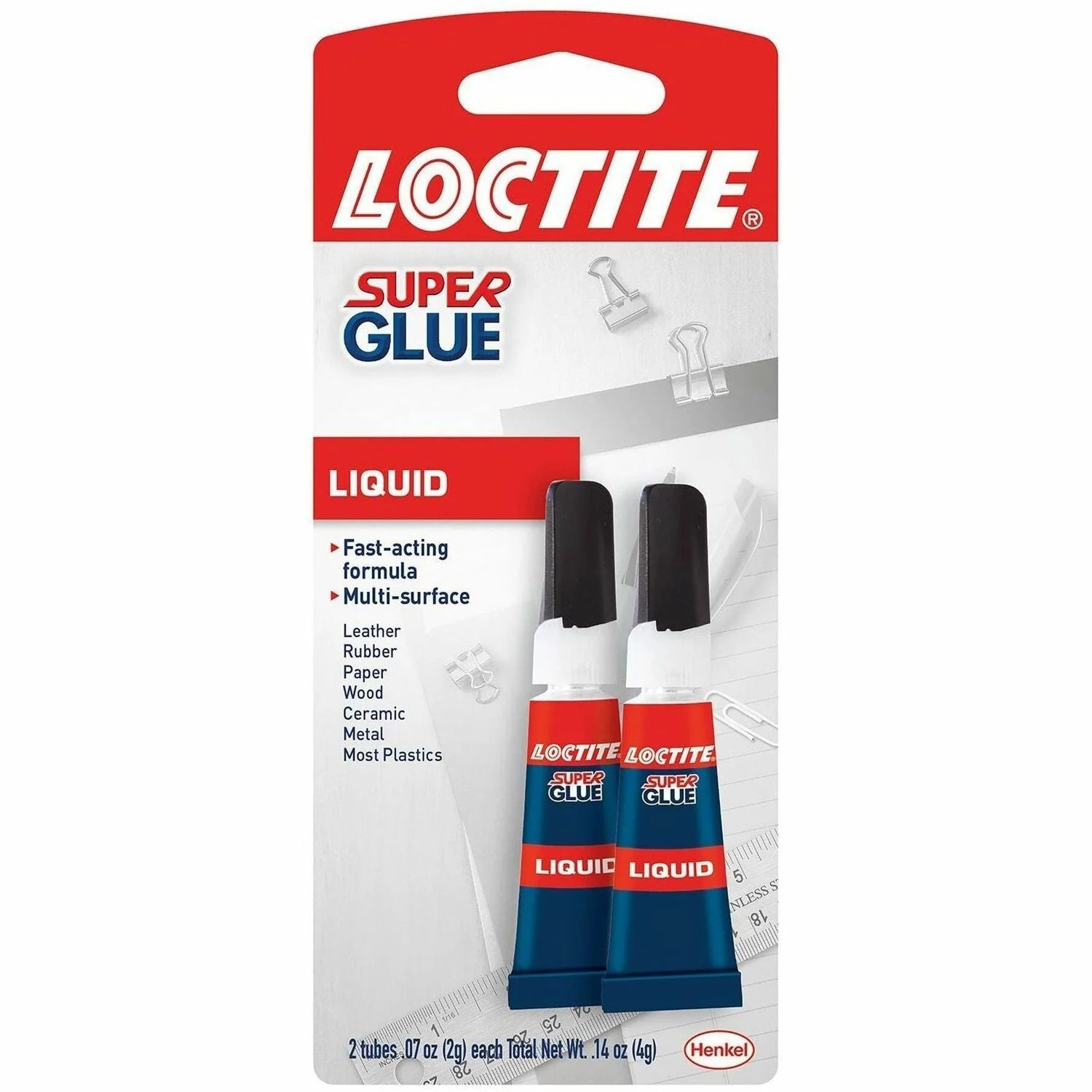 Loctite Liquid Super Glue: Clear 0.07 fl oz - 2 Pack - Glue