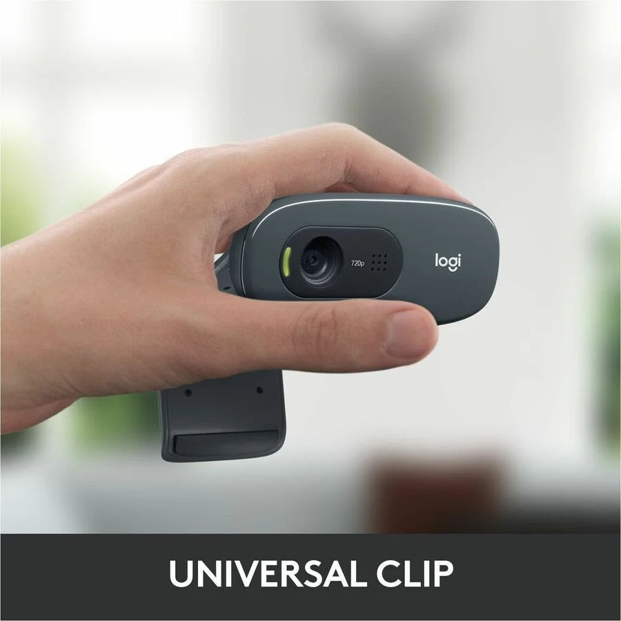 Logitech C270 Webcam: High-Quality 720p Video with Built-in Microphone - Computer / Laptop Accessories
