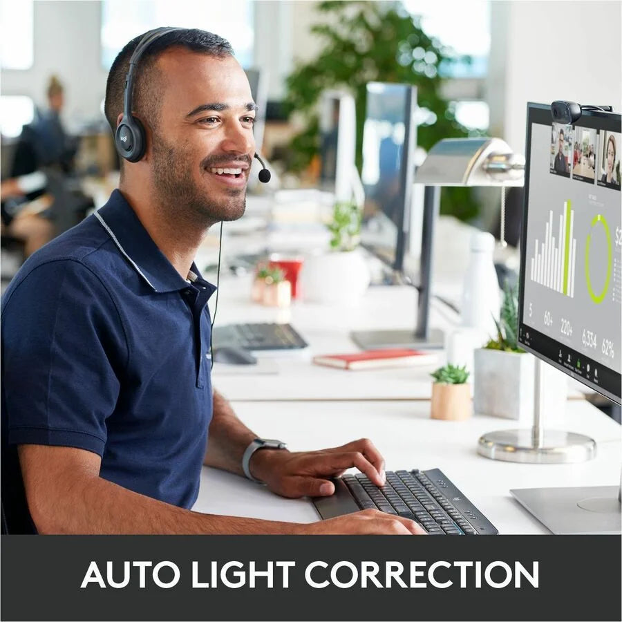 Logitech C270 Webcam: High-Quality 720p Video with Built-in Microphone - Computer / Laptop Accessories