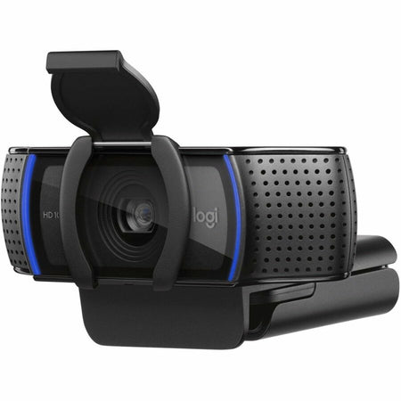 Logitech C920S Webcam - 3 Megapixel - 30 fps - Black - USB 3.1 - 1 Each - Left