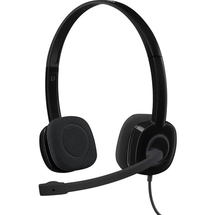 Logitech H151 Stereo Headset: Wired Noise-Canceling Headphones
