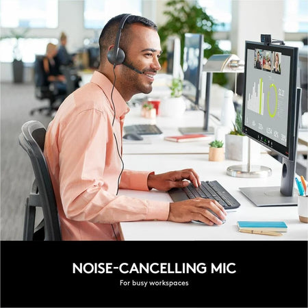 Logitech H340 USB Headset: Stereo Wired Headphones for Clear Audio