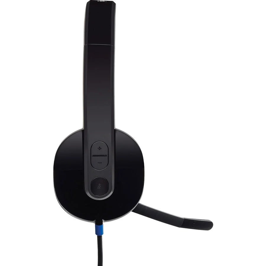 Logitech H540 USB Headset: Stereo Wired Over-the-head Binaural - Black - Headphones