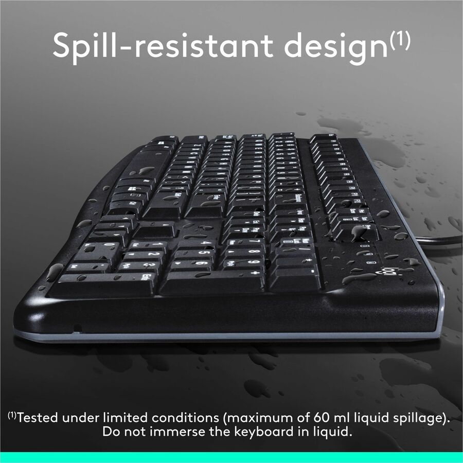 Logitech K120 Plug-and-Play USB Keyboard - Alternate-Image3