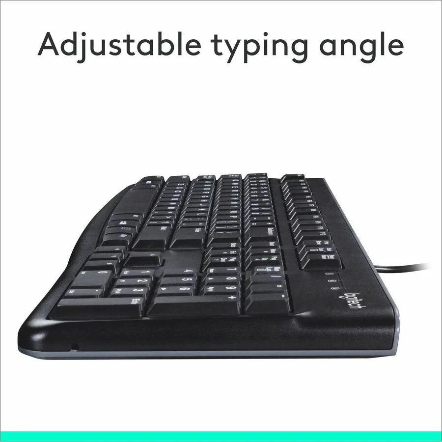 Logitech K120 USB Keyboard: Rugged Plug-and-Play for PC - Keyboards & Mice