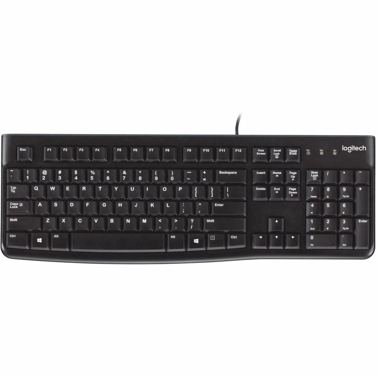Logitech K120 USB Keyboard: Rugged Plug-and-Play for PC - Keyboards & Mice