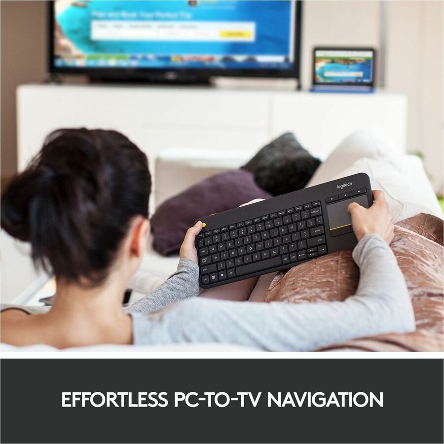 Logitech K400 Plus Touchpad Wireless Keyboard - Alternate-Image1