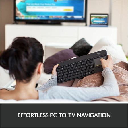 Logitech K400 Plus Touchpad Wireless Keyboard - Alternate-Image1