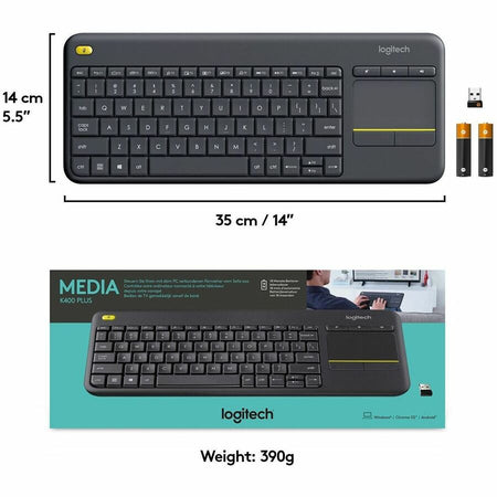 Logitech K400 Plus Touchpad Wireless Keyboard - Alternate-Image7