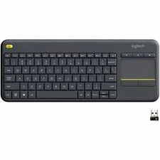 Logitech K400 Plus Wireless Keyboard - Touchpad Hotkeys - Smart TV Computer - Keyboards & Mice
