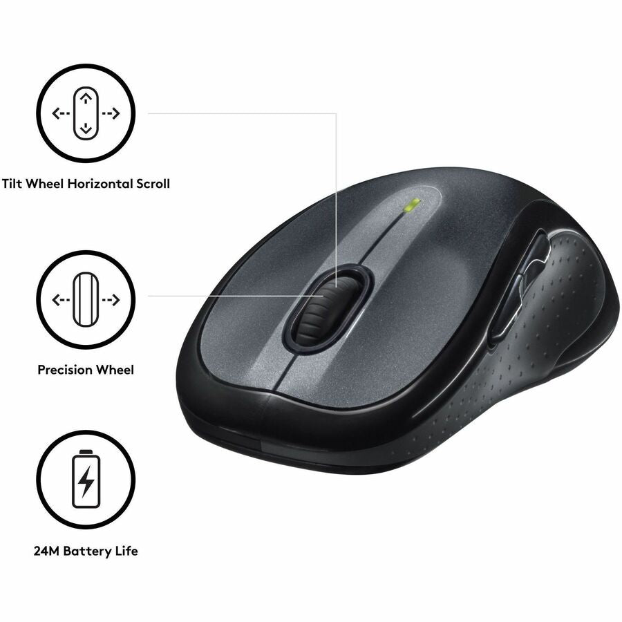 Logitech M510 Wireless Optical Mouse - Alternate-Image2