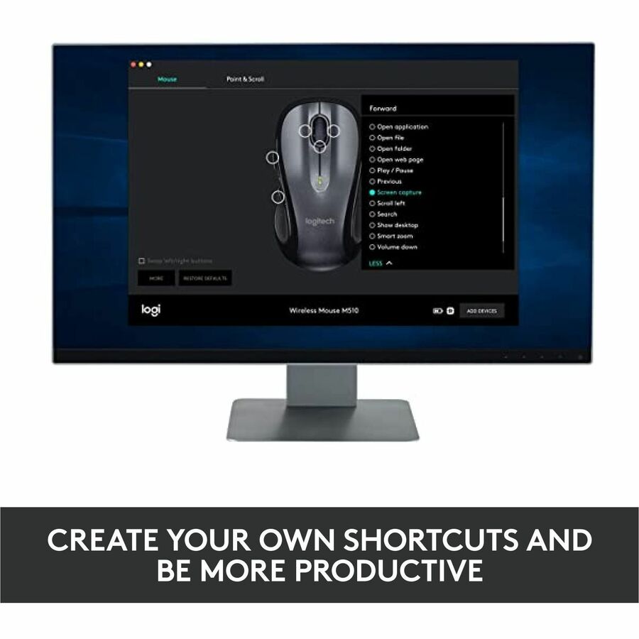 Logitech M510 Wireless Optical Mouse - Alternate-Image5
