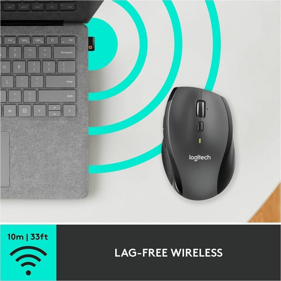 Logitech M705 Marathon Wireless Laser Mouse - Alternate-Image6