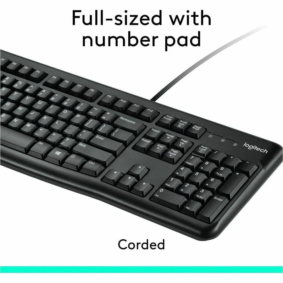 Logitech MK120 Desktop Combo Set: USB Keyboard & Mouse - 104 Key 1000 dpi - Keyboards Mice