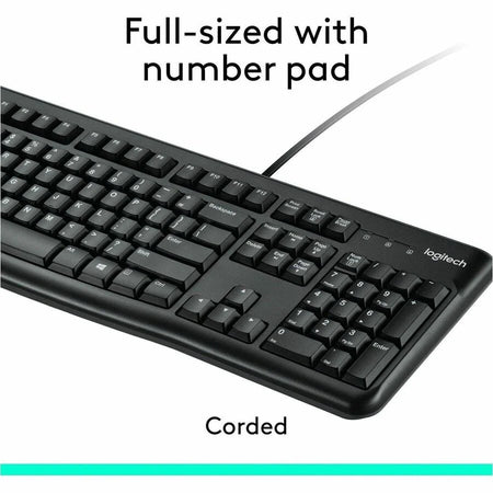 Logitech MK120 Desktop Combo Set: USB Keyboard & Mouse - 104 Key 1000 dpi - Keyboards Mice