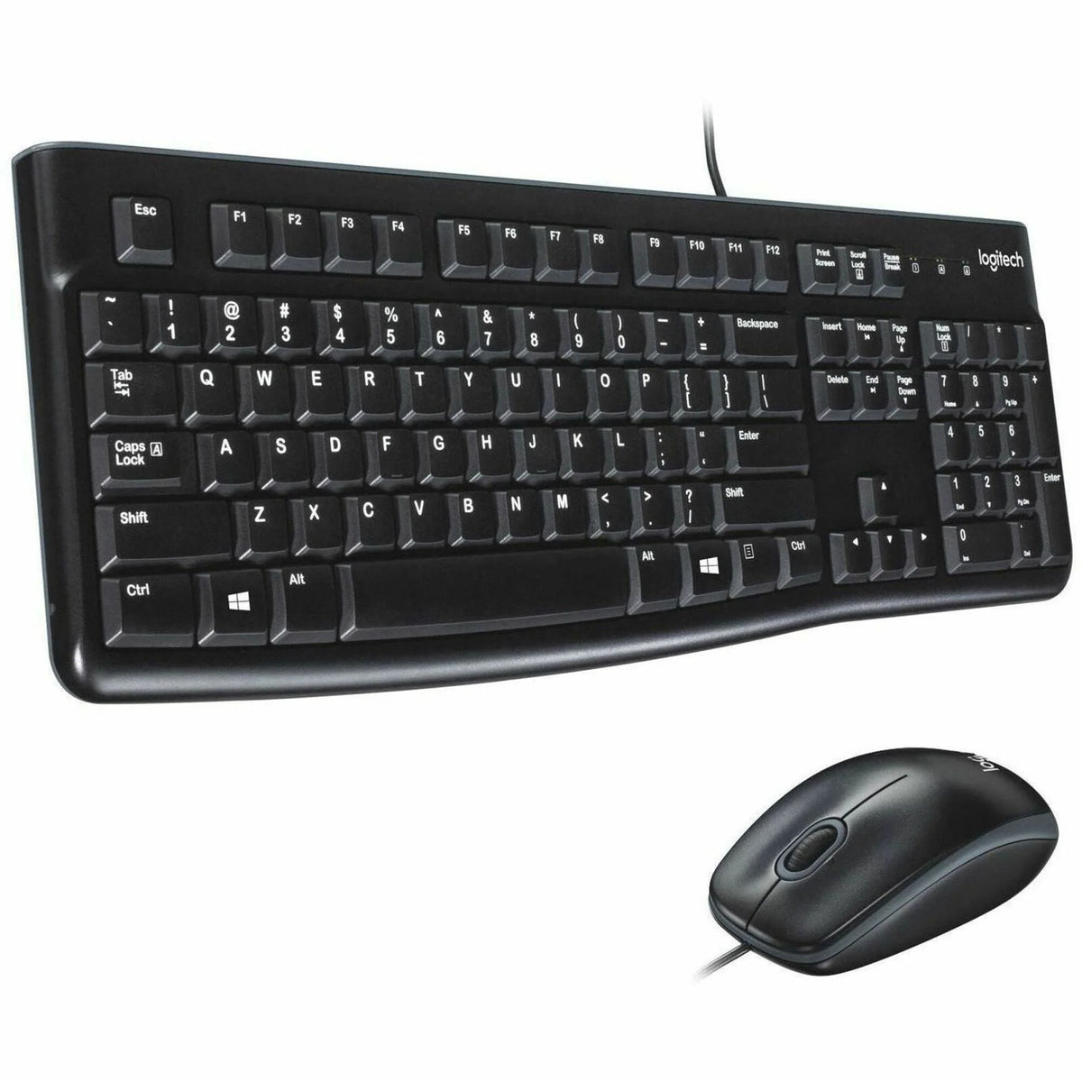 Logitech MK120 Desktop Combo Set: USB Keyboard & Mouse - 104 Key 1000 dpi - Keyboards Mice