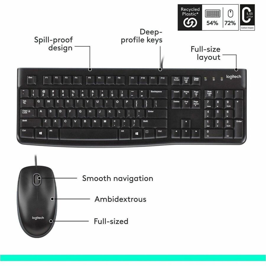 Logitech MK120 Desktop Corded Combo Set - Alternate-Image6
