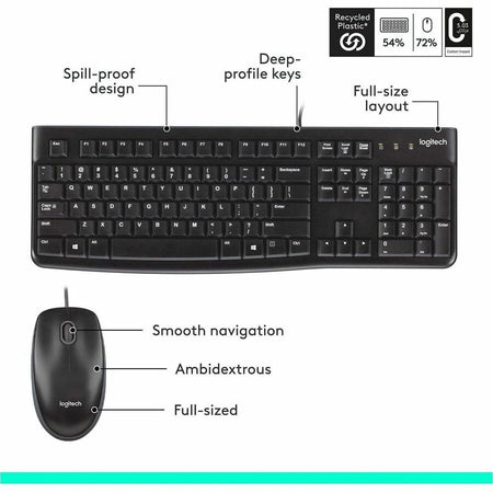 Logitech MK120 Desktop Corded Combo Set - Alternate-Image6