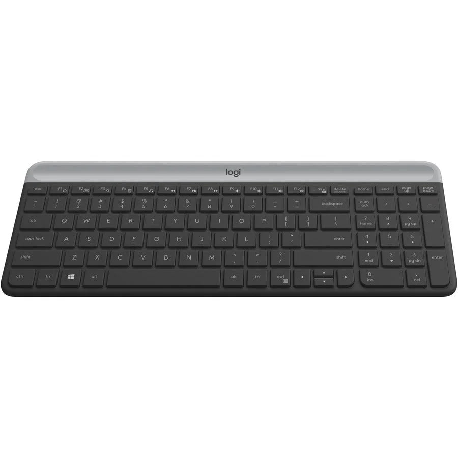 Logitech MK470 Slim Combo: Graphite Keyboard & Mouse - Wireless RF - 1000 dpi - Keyboards Mice