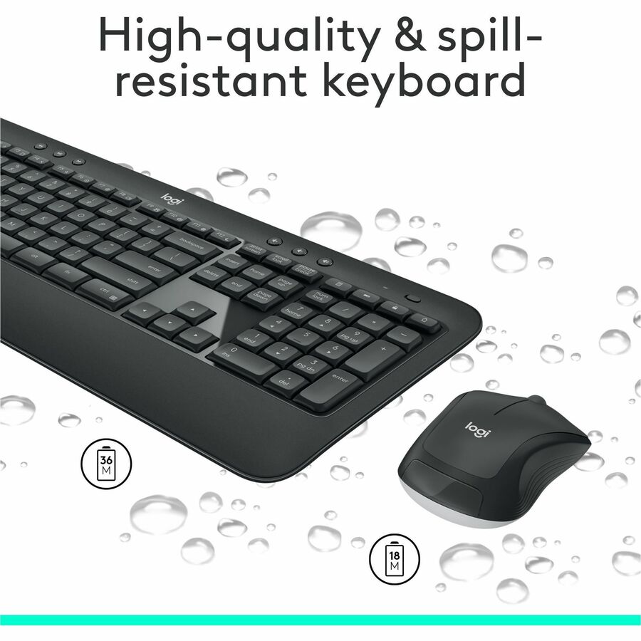 Logitech MK540 Wireless Keyboard Mouse Combo - Alternate-Image3