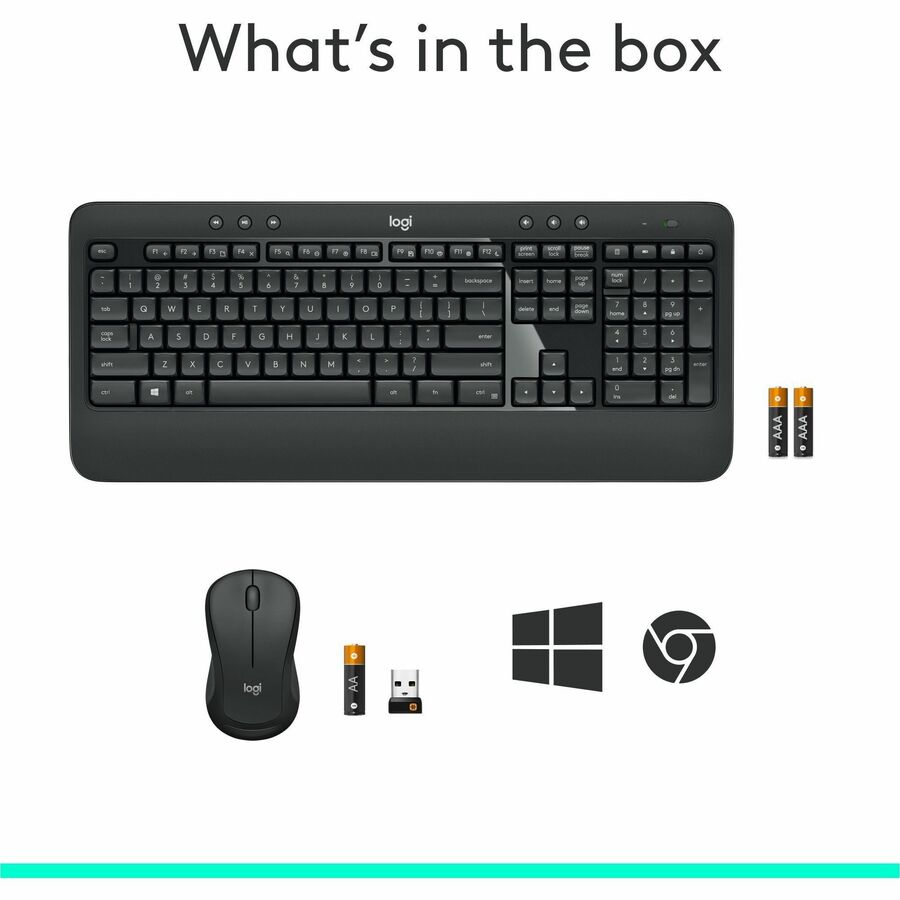 Logitech MK540 Wireless Keyboard Mouse Combo - Alternate-Image9