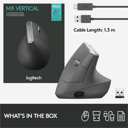 Logitech MX Vertical Advanced Ergonomic Mouse - Alternate-Image8