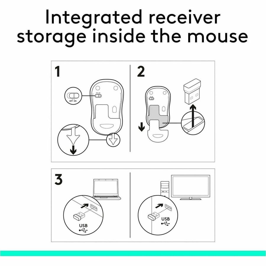 Logitech Plug-and-Play Wireless Mouse - Alternate-Image9