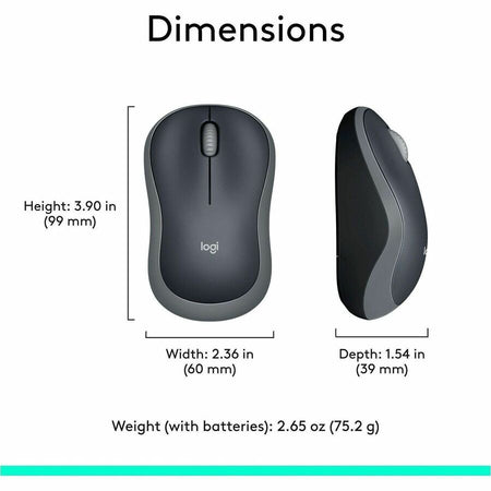 Logitech Plug-and-Play Wireless Mouse - Alternate-Image8