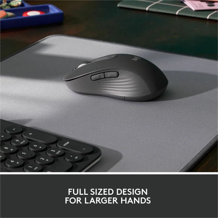Logitech Signature M650L Mouse: Wireless Bluetooth/Radio - Graphite - 4000 dpi - Keyboards & Mice