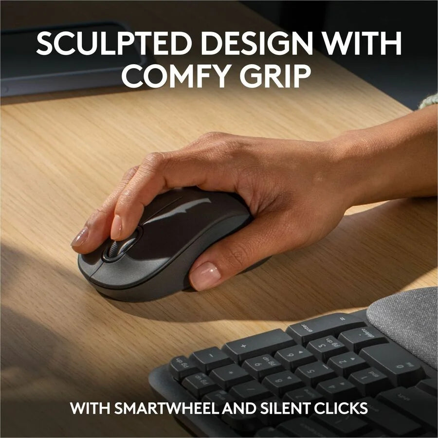 Logitech Wave Keys MK670 Keyboard & Mouse Set - Wireless Bluetooth 4000 dpi - Keyboards Mice